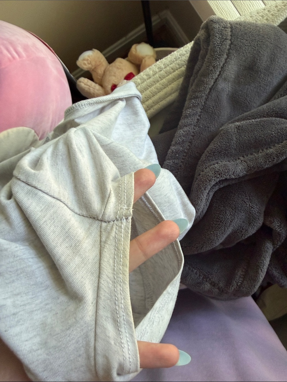 Garage Women's Grey Square Neck Tshirt - Picture 4 of 4